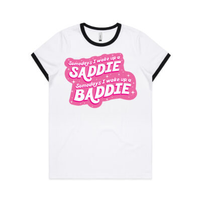 Orange Saddie Baddie Ringer Tee 3 Thumbnail